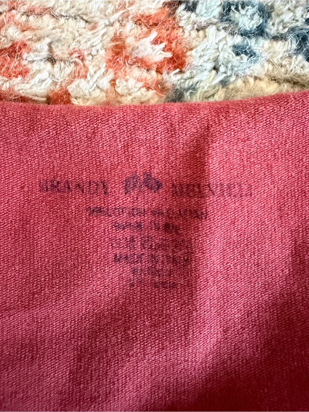 light red boat neck brandy top